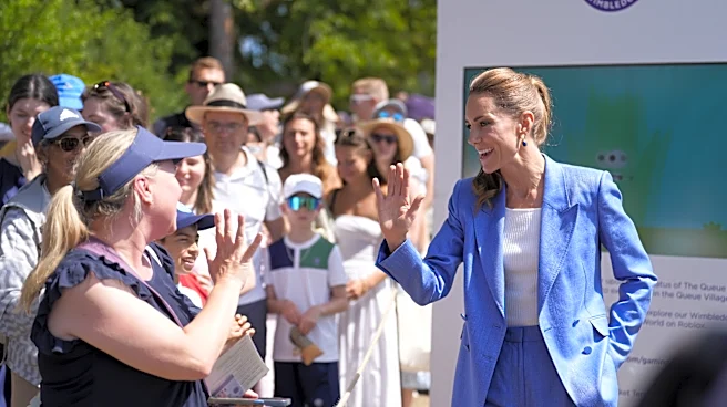 Princess Kate returns to Wimbledon and greets tennis fans lining up in the Queue