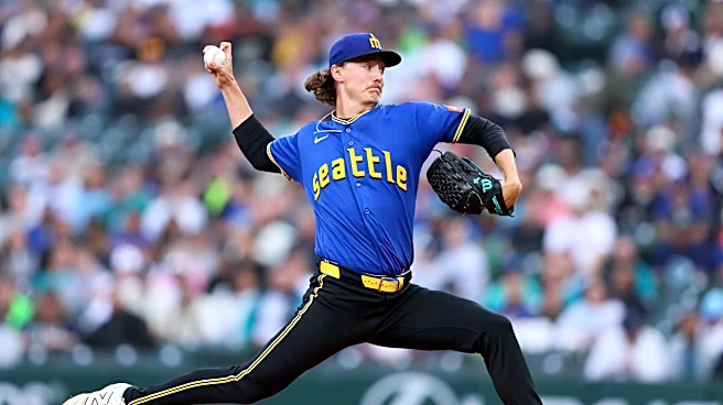 Mariners pitcher Bryce Miller loses his no-hit bid in the 7th inning against the Angels