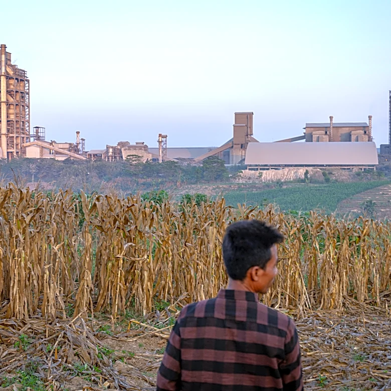 Indonesians fight a German cement giant over a mine and factory project