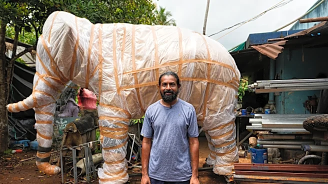 Robotic elephants draw crowds and controversy in some of India's Hindu temples
