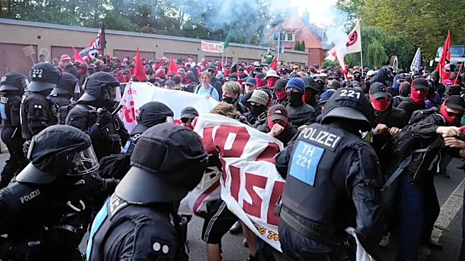 Far-right Alternative for Germany party elects leaders as protesters and police clash