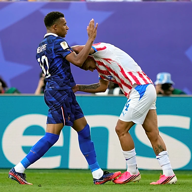 Paraguay gets physical in a heated World Cup loss to France in steamy Philadelphia