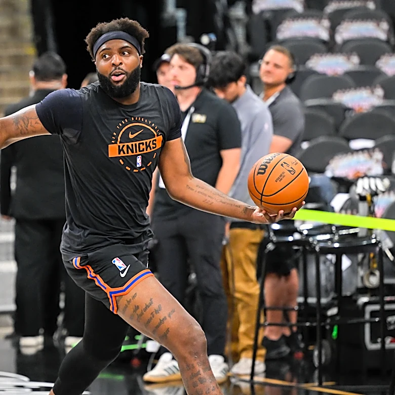 Mitchell Robinson says injury before NBA Finals came from hitting truck amid concern for his brother