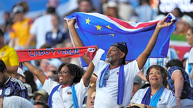 Cape Verde's soccer team returns home to huge welcome. The basketball team also has World Cup hopes
