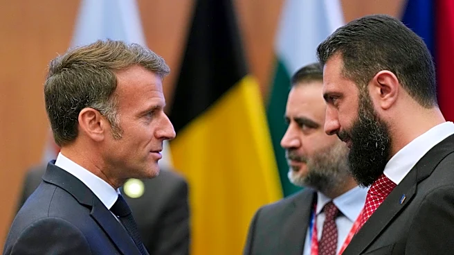 Macron arrives in Syria as first major western leader to visit war-torn country under new leadership