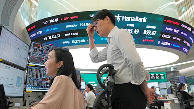 World markets are mixed while Korean shares slump despite an AI-led rebound on Wall St