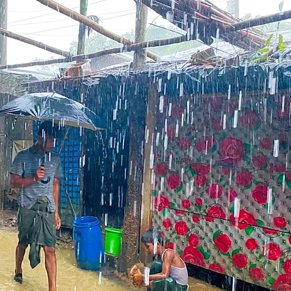 Landslides in Bangladesh kill at least 8 Rohingya refugees while monsoon rains batter India