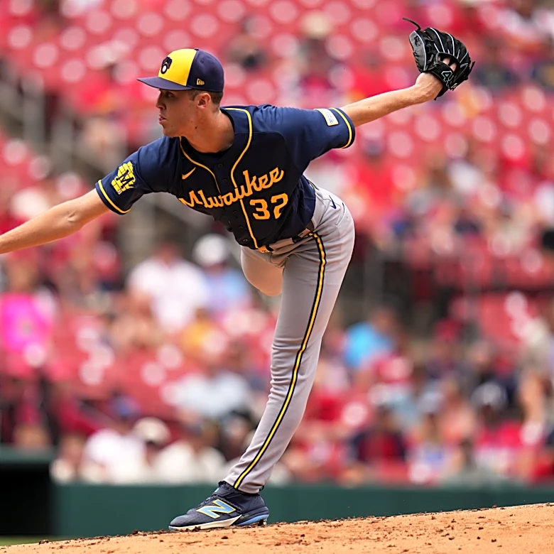 Misiorowski fans 11, Yelich drives in 2 as Brewers beat Cardinals 4-3 in Game 1 of doubleheader