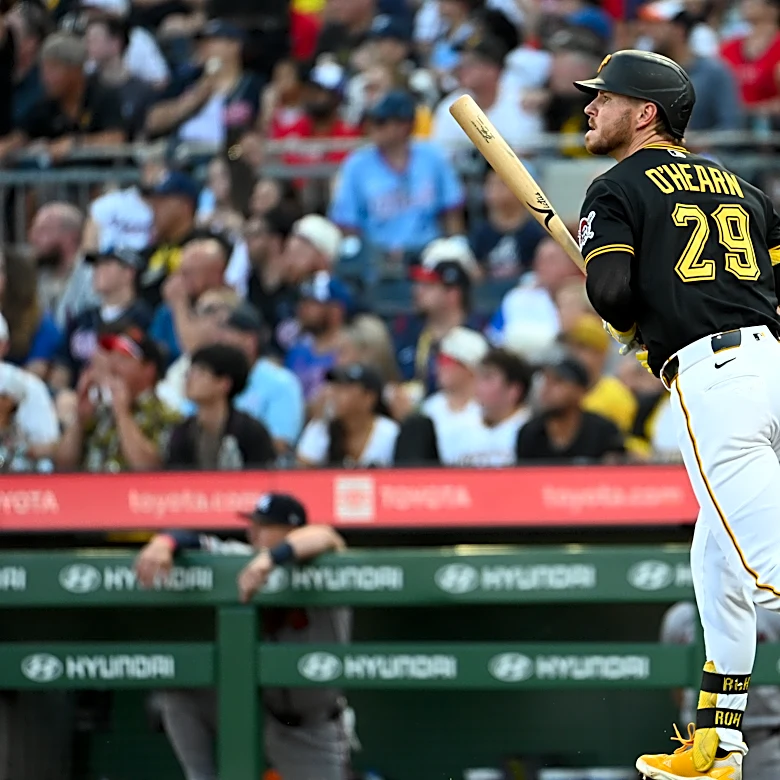 O'Hearn sets Pirates franchise record with 10 RBIs, Skenes snaps out of funk in 12-4 win over Braves