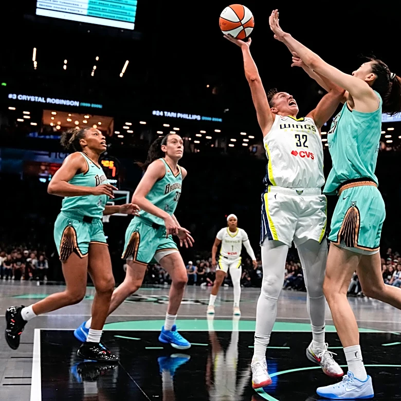 Jessica Shepard secures 3rd triple-double of the season and the Wings beat the Liberty 88-77