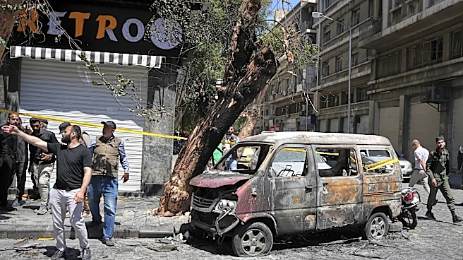 Syria says it arrested suspects behind the Damascus bombings during Macron's visit