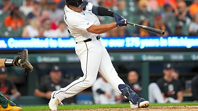 Valencia homers in 1st career plate appearance in the Tigers' 4-1 victory over the A's