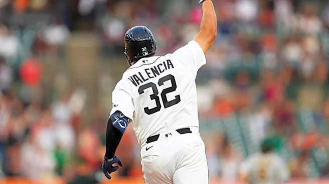 Tigers' emotional Eduardo Valencia thanks family, honors Venezuela after he homers in 1st MLB at-bat