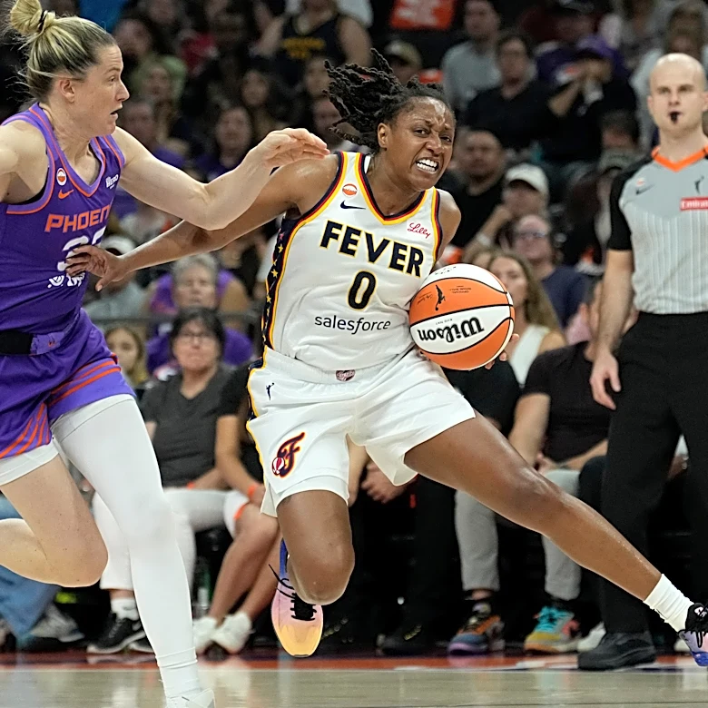 Kelsey Mitchell scores 29 points, Fever hold on to beat Mercury 92-89