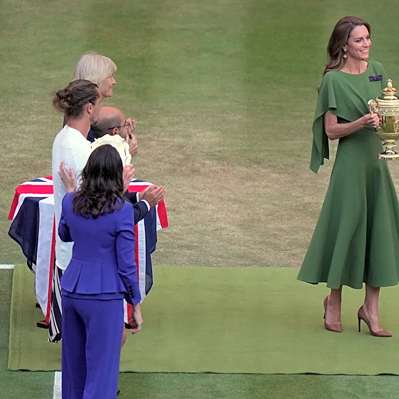 Prince William and wife Kate share a moment with Jannik Sinner after his Wimbledon victory