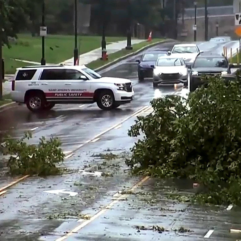 Philadelphia area digs out from damage left by a severe series of microburst storms