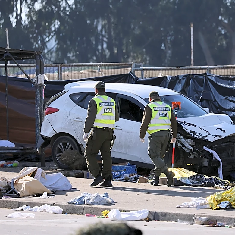 Several people killed in Chile after car driven by navy officer crashes into an open-air market