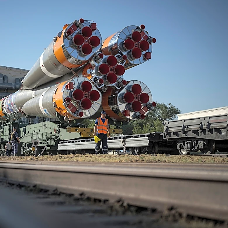 US-Russian crew blast off for 8-month stint on the International Space Station