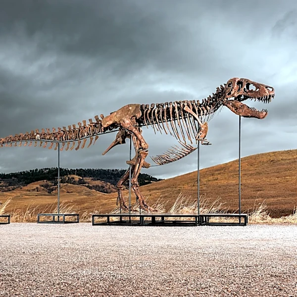 Mystery winner buys T-rex nicknamed 'Gus' for a record $50 million at auction