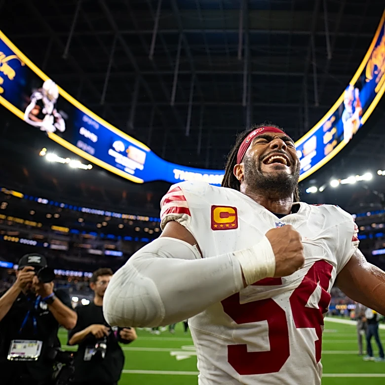 Fred Warner of the 49ers is voted as the top off-ball linebacker in the NFL by an AP panel