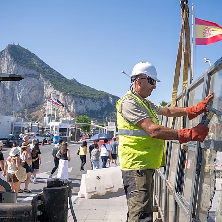 Gibraltar ushers in a new era as British territory's border fence with Spain is removed