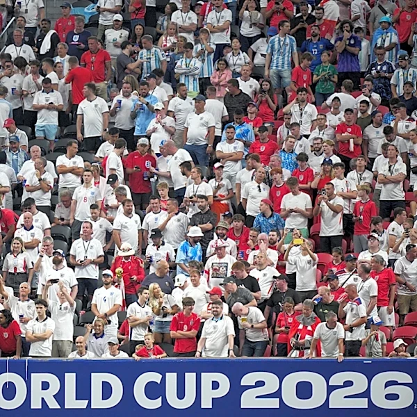 The Latest: Argentina and England scoreless at halftime of World Cup semifinal