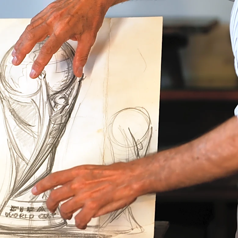 How an Italian sculptor created the World Cup trophy that became an icon