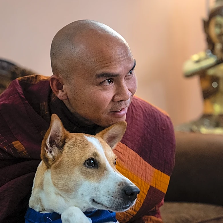 How a 2,300-mile Walk for Peace thrust a Texas monk and his rescue dog into the spotlight