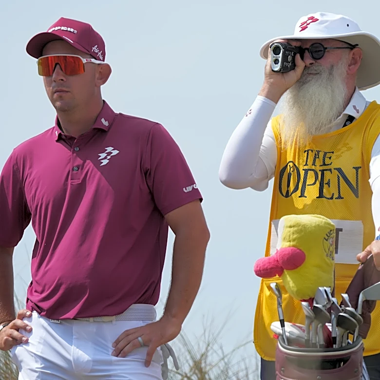 British Open comes to life with 62s by Herbert and Burns. DeChambeau penalized two shots