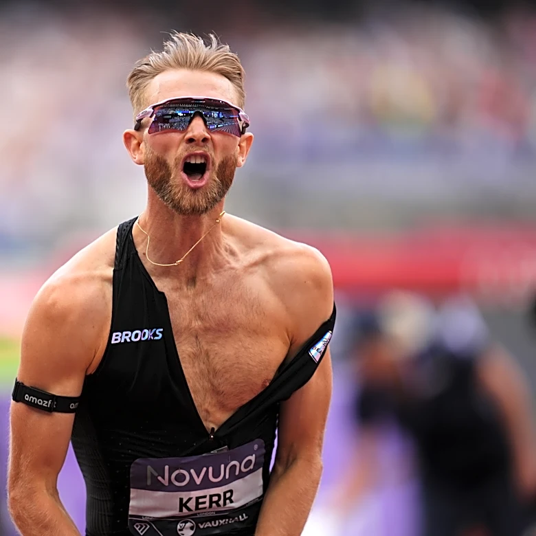 Josh Kerr of Britain breaks the men’s mile world record that stood since 1999