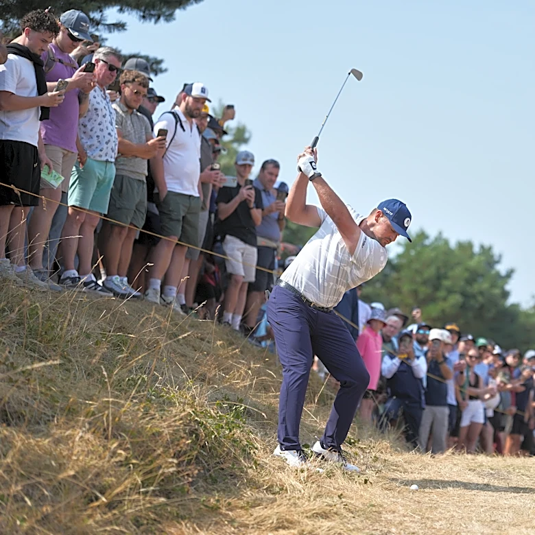 DeChambeau feels the love from fans at the British Open and stays in contention for claret jug