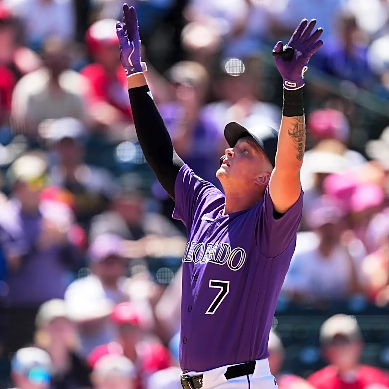 Rumfield erupts for 4 hits, Sugano efficient in return from injured list as Rockies beat Reds 10-3