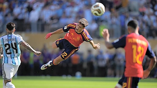 The Latest: Argentina down to 10 men vs Spain as World Cup final goes to extra time