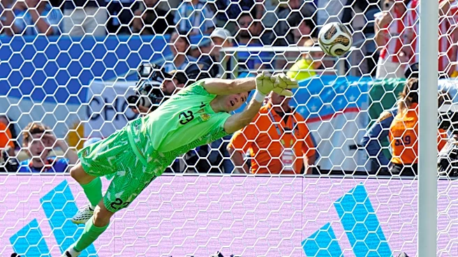 Argentina's Martinez plays cool in net, even as teammates turn reckless in historic World Cup final