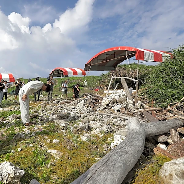An excavation in Taiwan searches for remains of Japanese soldiers lost in WWII ship sinking