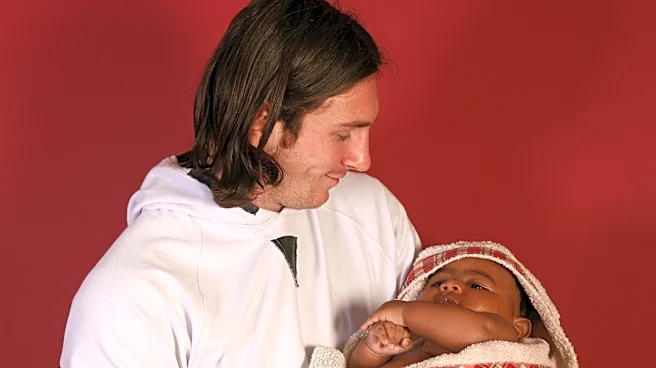 Topps to release a trading card of the photo of a young Messi holding infant Lamine Yamal
