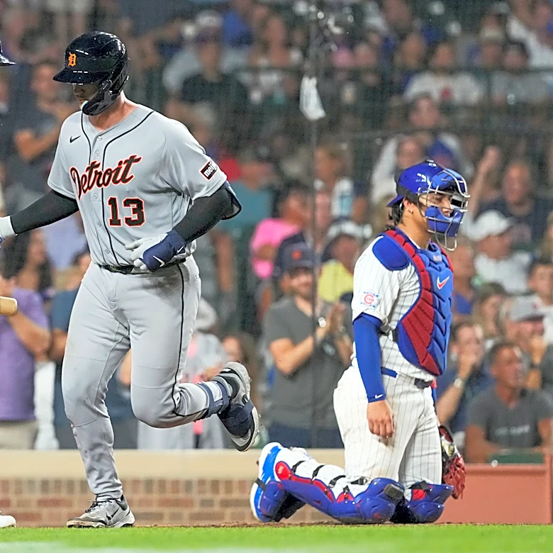 Torkelson and Dingler help the Tigers beat the Cubs 8-6 in 10 innings
