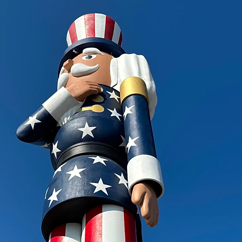 A Minnesota town now boasts the world's tallest nutcracker