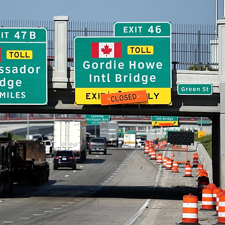 Canada cancels joint bridge-opening event with US after Trump announces tariffs