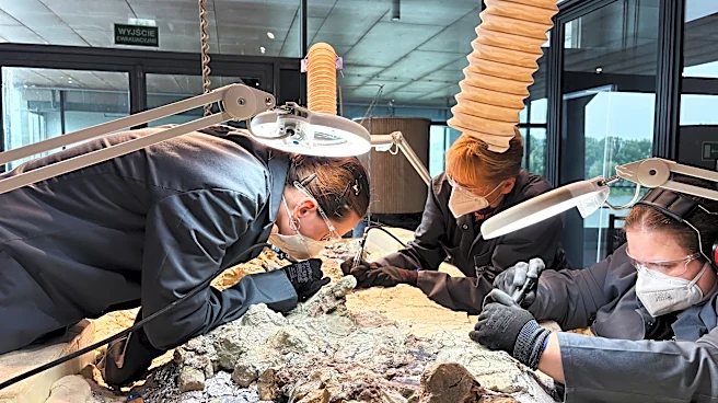 2,000 volunteers join a painstaking effort to restore massive skeleton of prehistoric predator