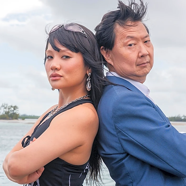 Rei Ami from 'KPop Demon Hunters' and comedian Ken Jeong take a bite out of 'Shark Week'