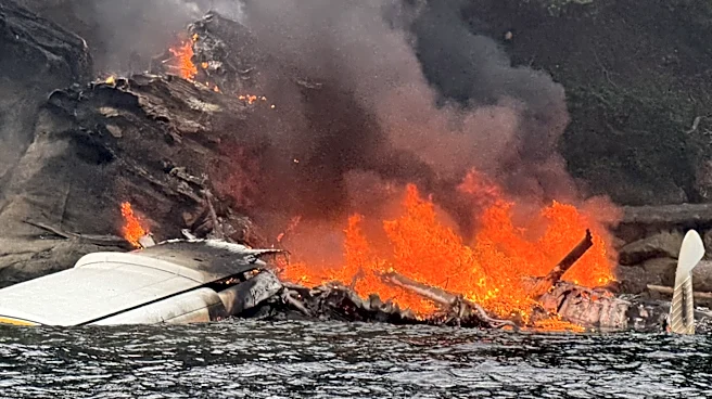 A float plane changed course to avoid a storm before crashing on a Washington island, injuring 11