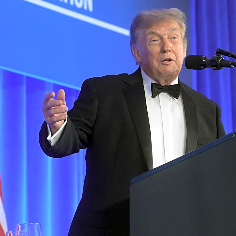 'The show must go on,' Trump says in rambling speech at rescheduled correspondents' dinner