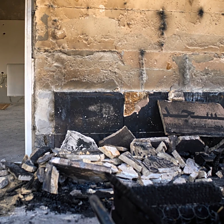 Mosques in West Bank are set on fire during a weekend of settler violence