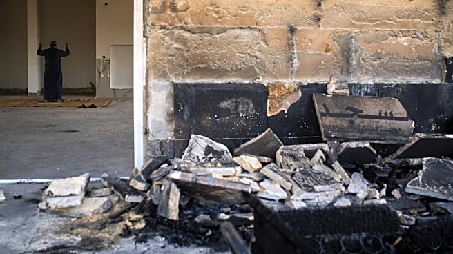Mosques in West Bank are set on fire during a weekend of settler violence