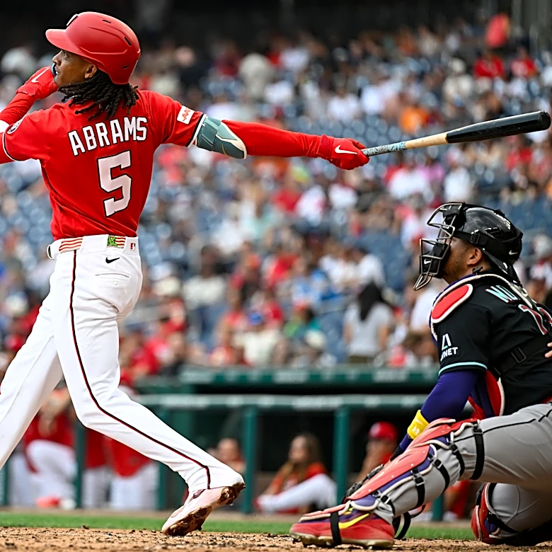 Abrams and Wood each hit 2 homers as Nationals outslug Diamondbacks in 10-7 victory