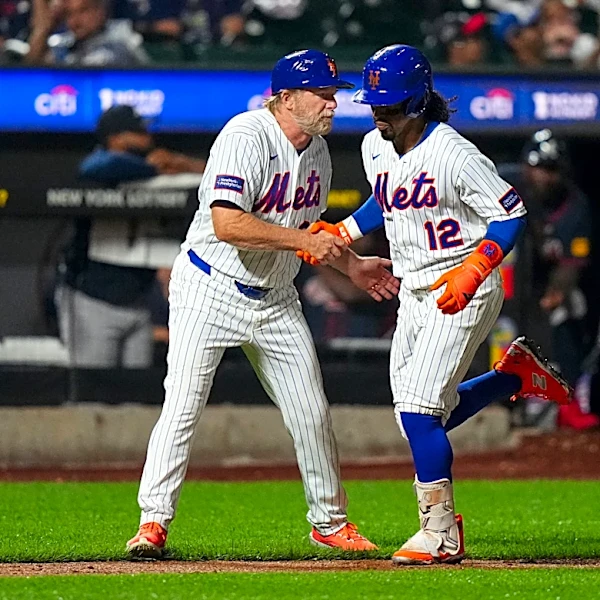 Francisco Lindor homers twice and drives in 6 as Mets pull away for 14-3 rout of Braves