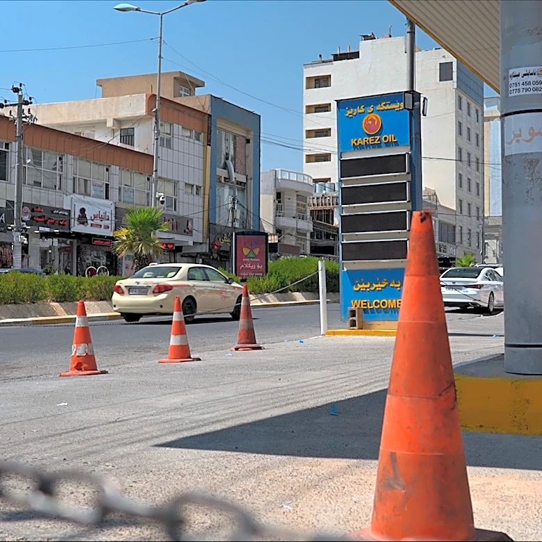 Drivers endure overnight gas lines as a war-driven fuel shortage grips Iraq's Kurdish region
