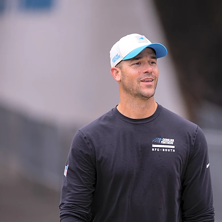 Panthers tight end Mitchell Evans carted off with an ankle injury, not believed to be serious