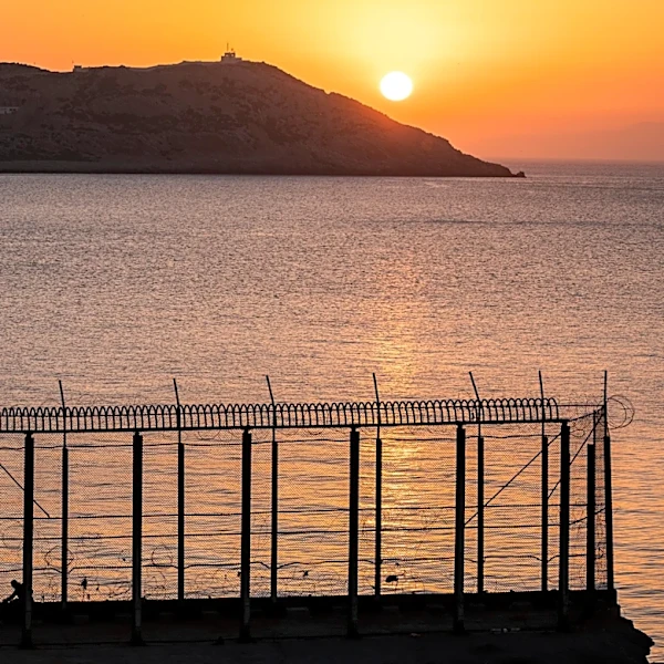 Hundreds of migrants are swimming from Morocco to the Spanish territory of Ceuta